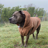 Teddy Sherpa Fleece Dog Jacket - Brown