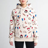 France Hoodie Beige||size:S,M,L,XL,2XL