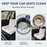 Frostcore™ Cama Refrescante para Asiento de Coche para Perros - Waffle Grey