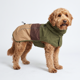 Dog Raincoat - Green Brown||size:L
