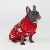 Knit Christmas Dog Sweater - Dasher Red