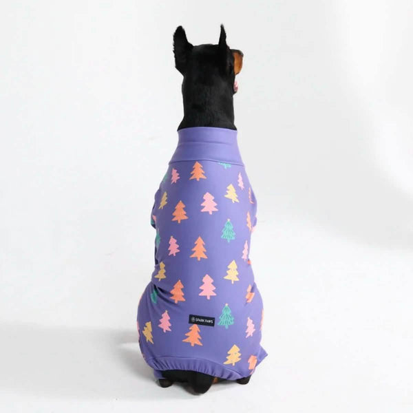 Dog Christmas Pajama - Candy Trees