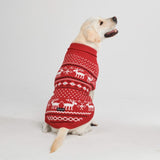 Knit Christmas Dog Sweater - Dasher Red