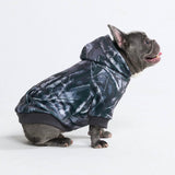 Concrete Wood Dog Hoodie - Asphalt