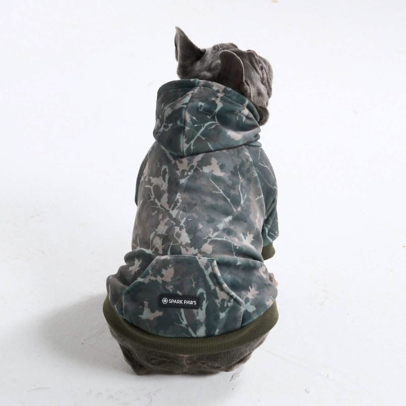 Concrete Wood Dog Hoodie - Timber