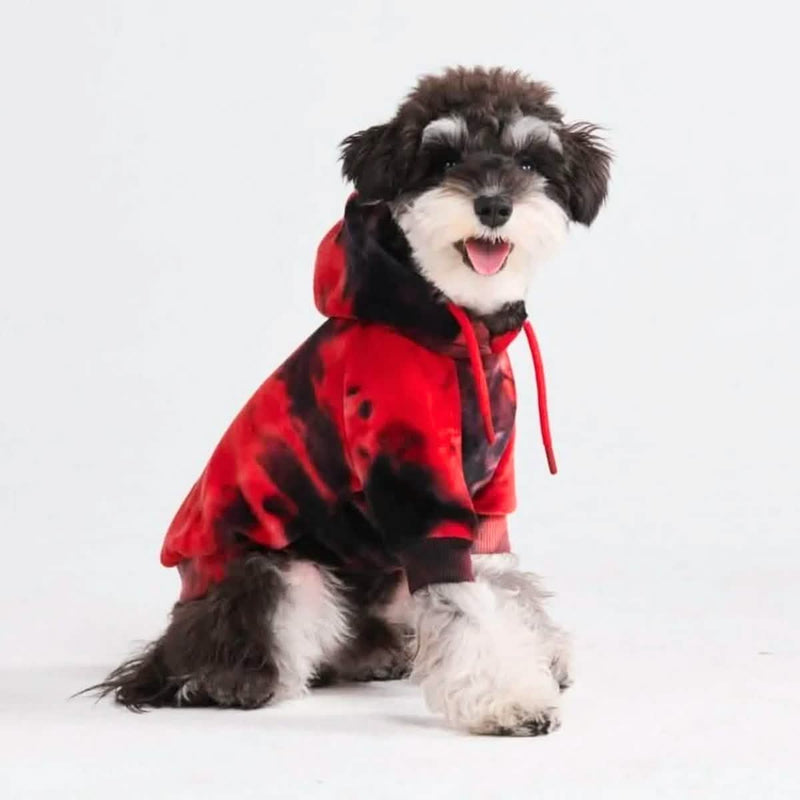 Velvet Red Black Hoodie