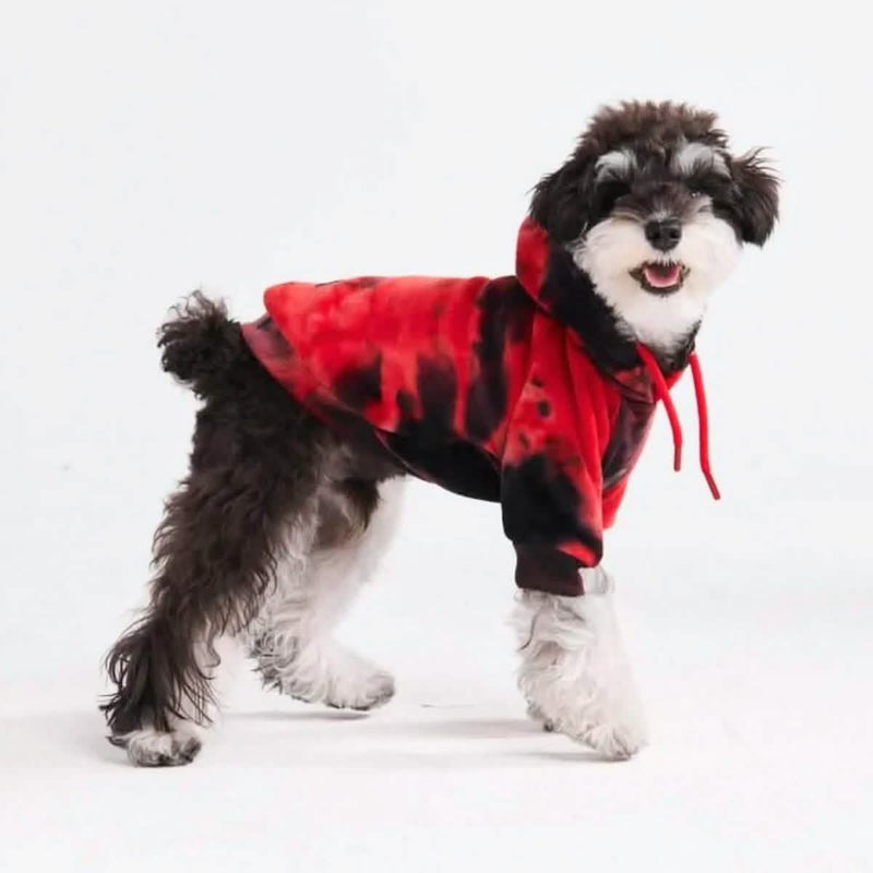 Velvet Red Black Hoodie