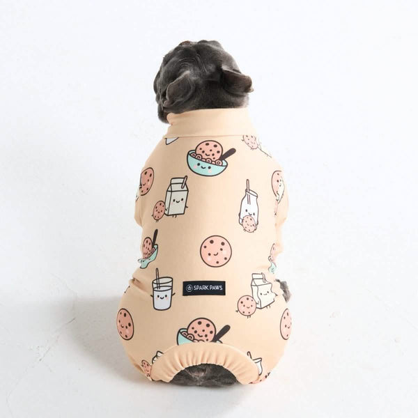 Dog Pajama - Cookies and Milk
