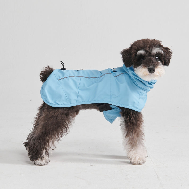 Dog Raincoat - Light Blue