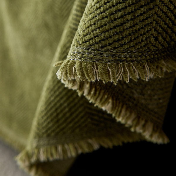 Couch Cover - Herringbone Green