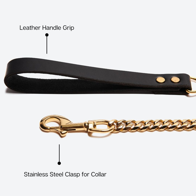 Cuban Link Gold Dog Leash