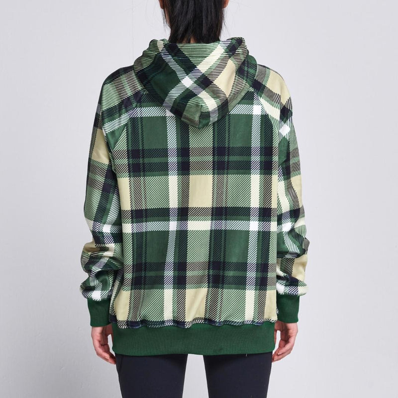 Green Plaid Human Hoodie