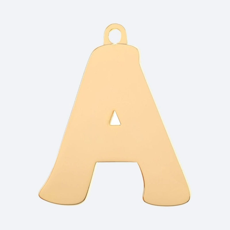 Initial Letter Jewelry Tag - A