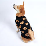 Broken Teddy Bear Knit Dog Sweater - Black