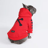 "WOOF" Dog Hoodie - Red (SIZE S & M)